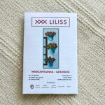 Kit de punto de cruz – Marcapáginas Geranios