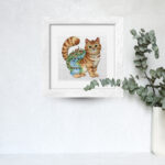 Patrón de punto de cruz – Gato Ciudad