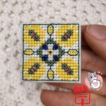 Patrón de punto de cruz – Mini tiles españoles | Bordado azulejos tradicionales | Patrones pequeños para imanes DIY | Liliss