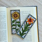 Set de 2 patrones – Girasol y Azucena| Marcapáginas estilo vidriera